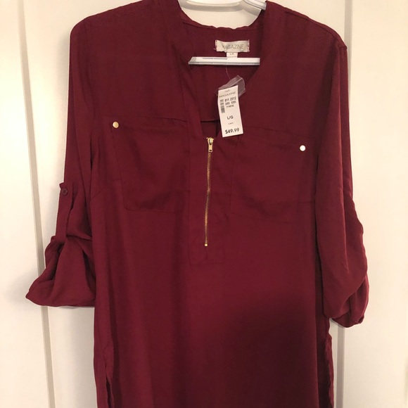 Burgundy blouse - Picture 1 of 2